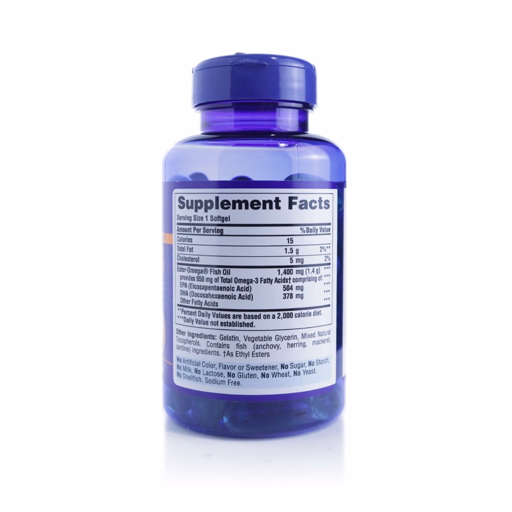 Puritan's Pride Omega 3 1400mg 60 Softgels 2