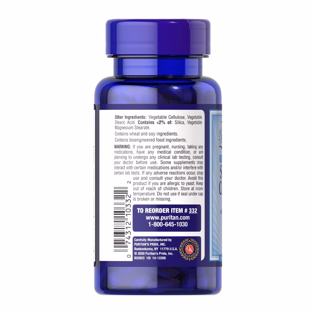 Puritan's Pride Stress B Complex with C 500mg 60 Caplets 2