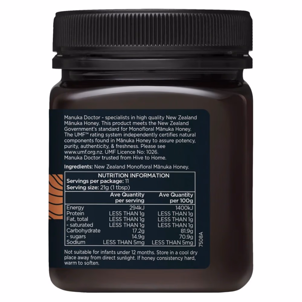 Manuka Doctor Manuka Honey UMF 20+ 250g  4
