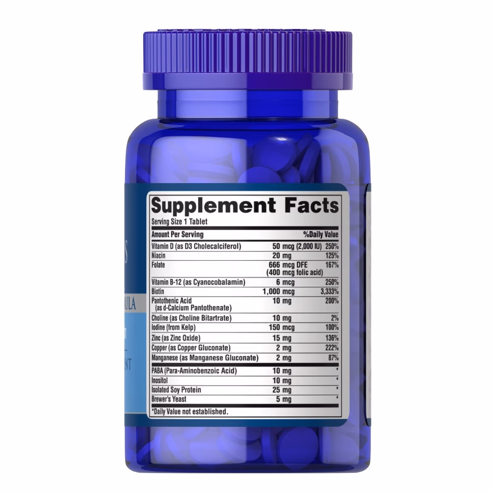 Puritan's Pride Vitamins for Hair 60 Tablets 3