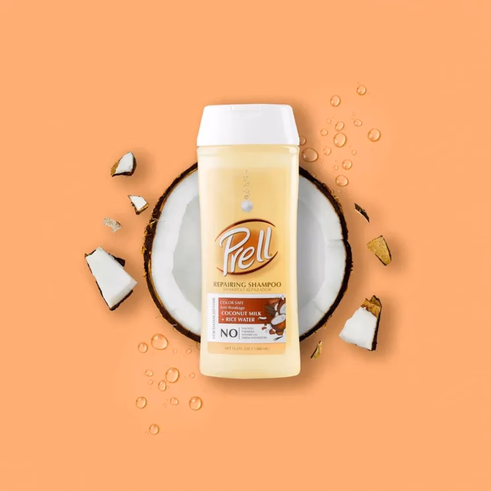 Prell Repairing Shampoo Coconut Milk & Rice Water 400ml 3