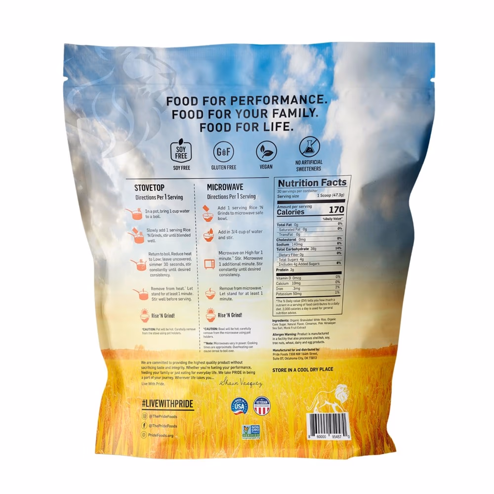 Pride Foods Rice n Grinds 567g Brown Sugar Cinnamon 2