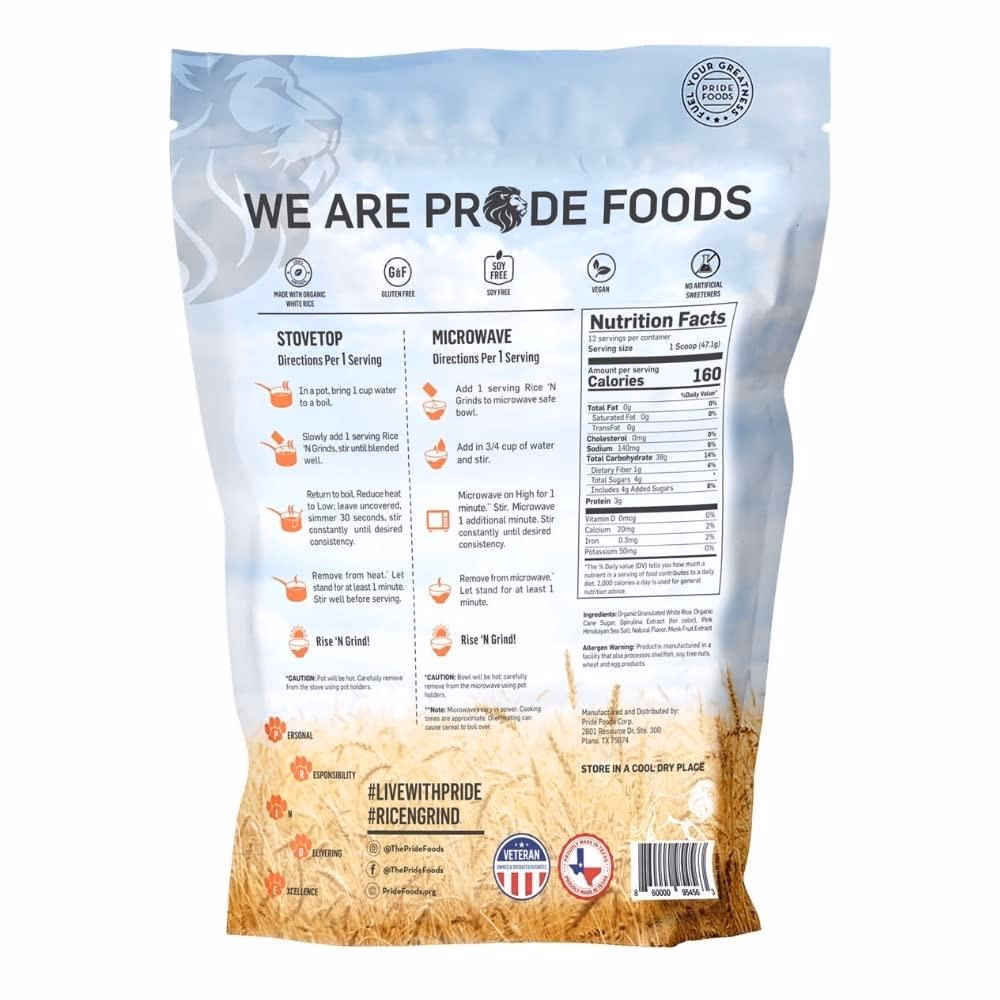Pride Rice N Grinds Cereal Blueberry Muffin 565g 3