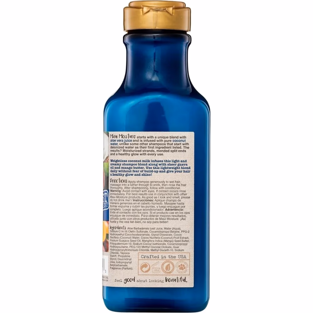 Maui Moisture Nourish & Moisture + Coconut Milk Shampoo (385 ml) 2