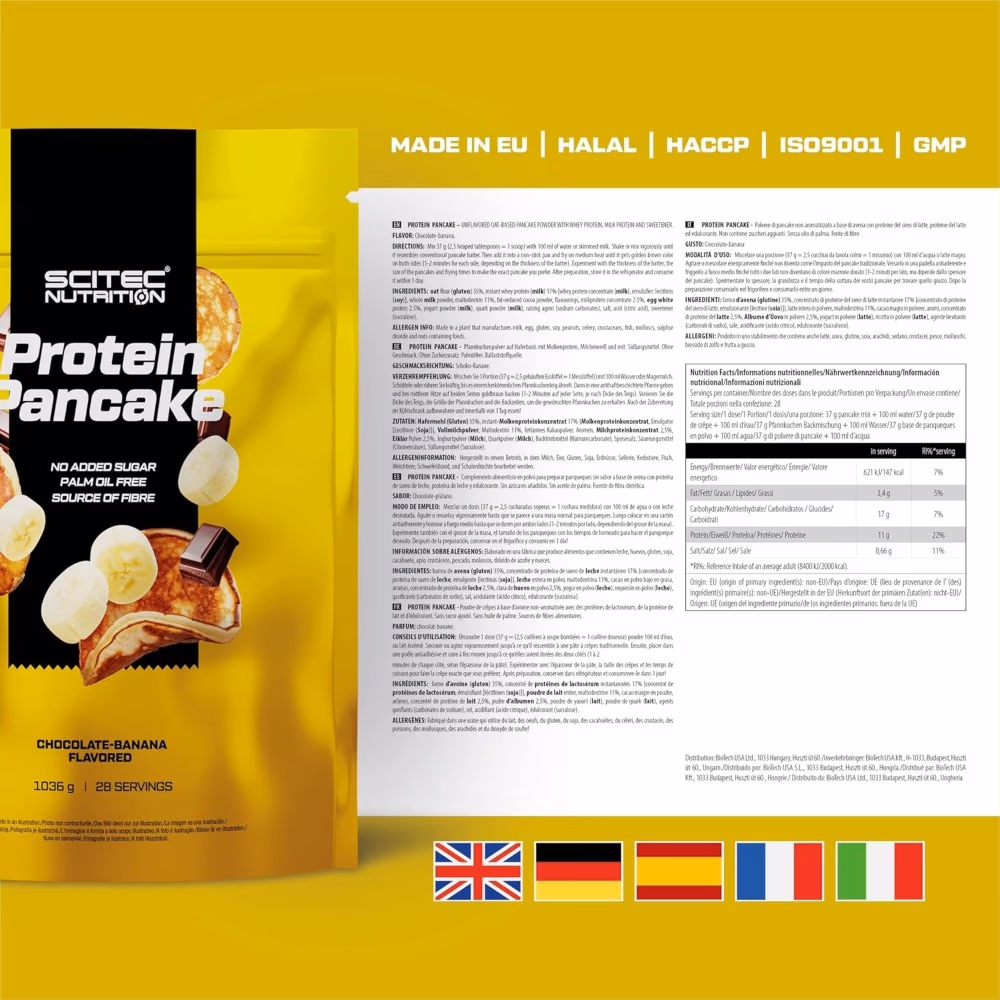 Scitec Protein Pancake New Chocolate Banana 1036g 2