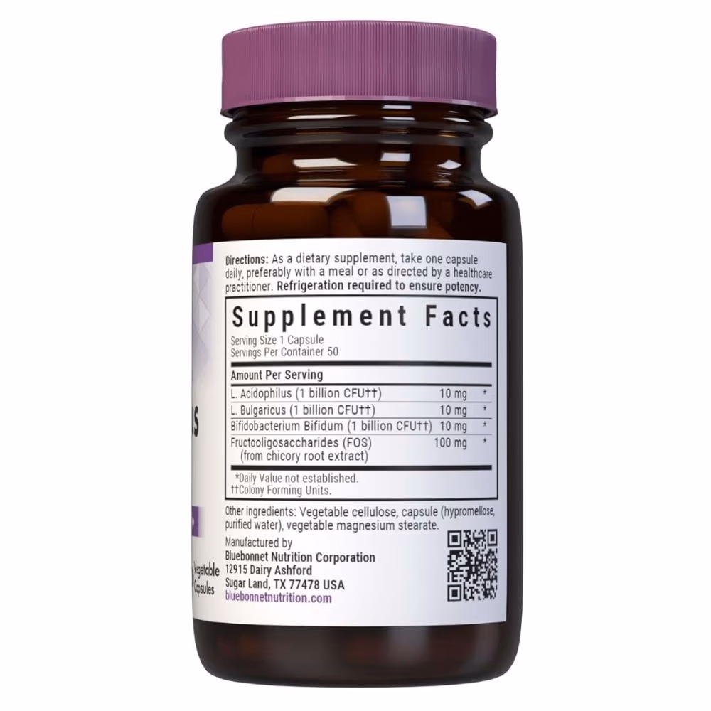 Bluebonnet Milk-Free Probiotic Acidophilus 50 Veg Caps 2