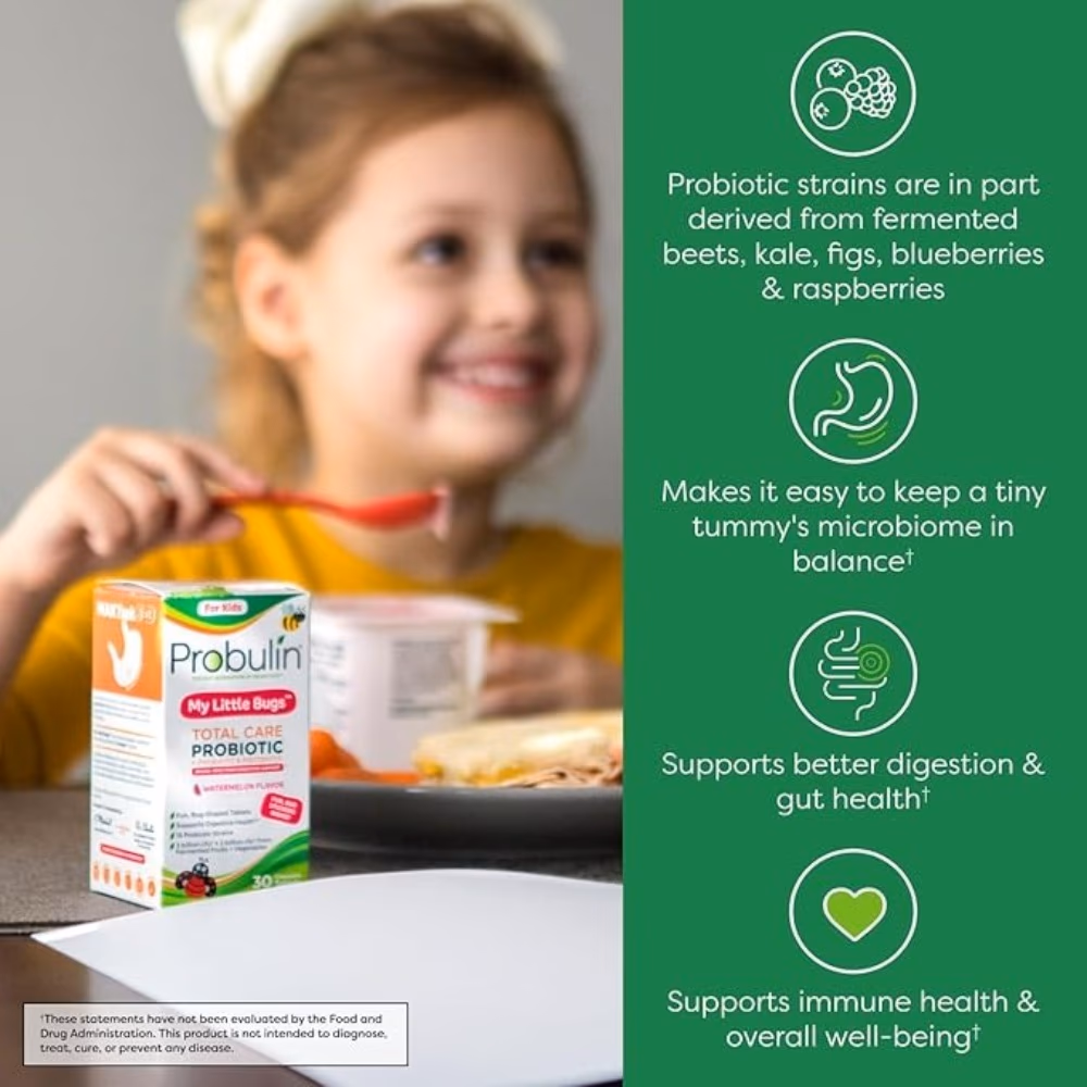 Probulin Total Care Kids Probiotic Watermelon Chewable 30 Tablets 2