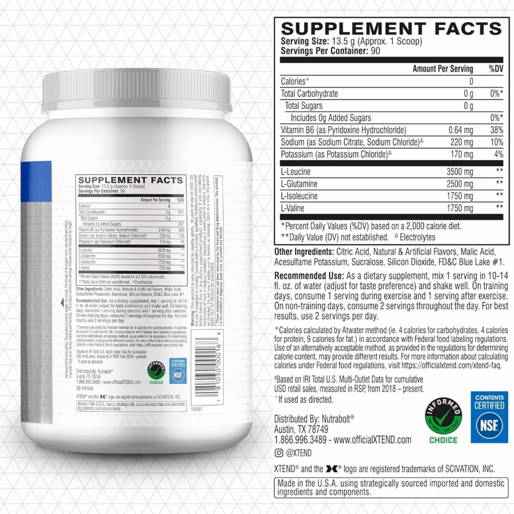 Scivation Xtend Blue Raspberry 90s 2