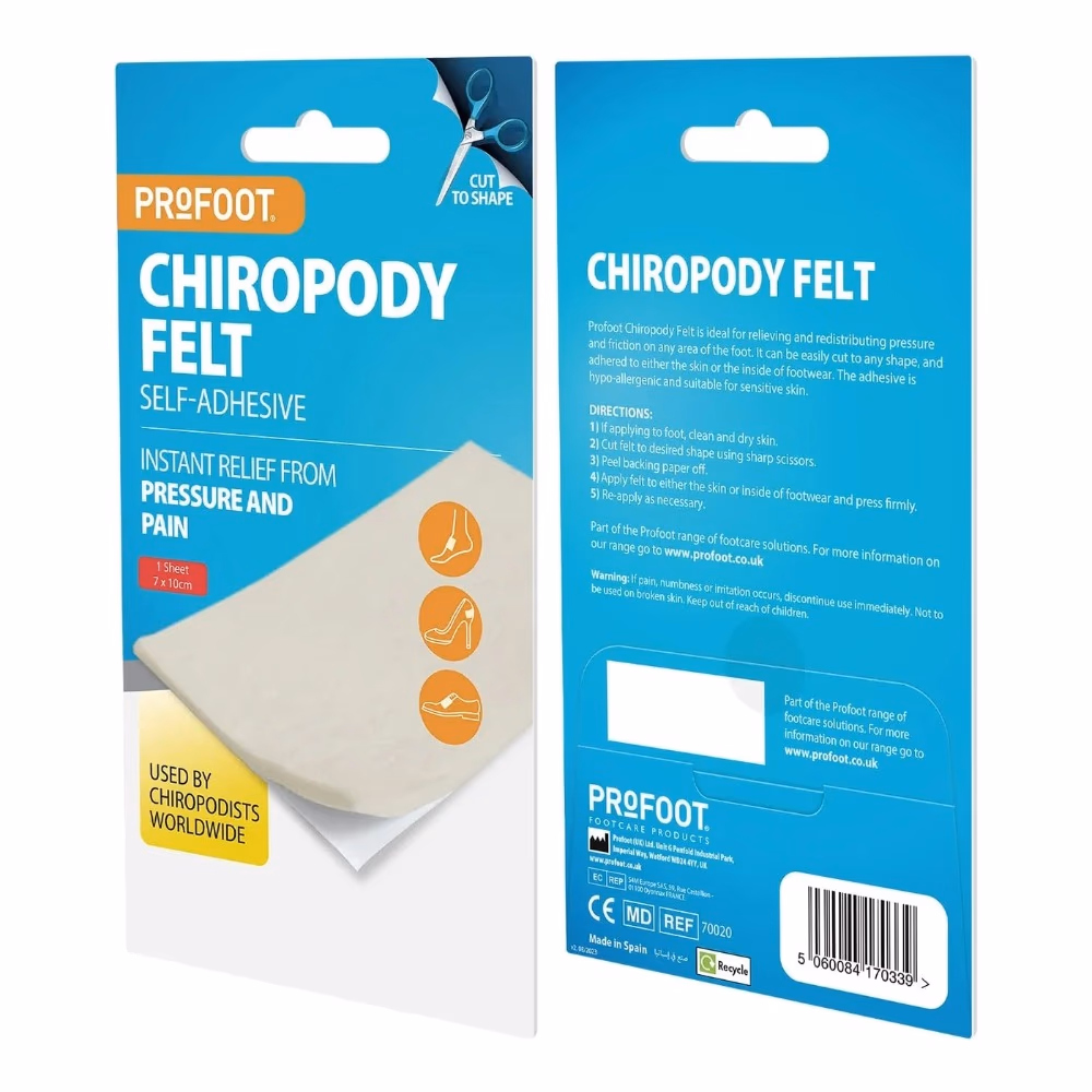PROFOOT Chiropody Felt 1 Sheet 70339 2