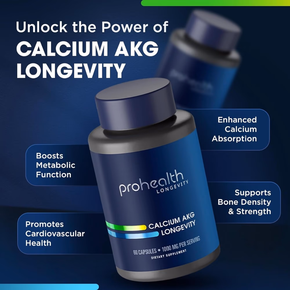 Prohealth Calcium AKG Longevity 60 Capsules 5