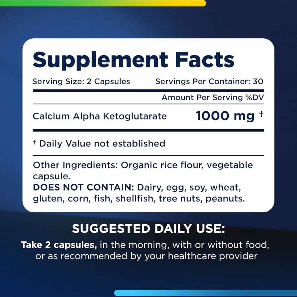 Prohealth Calcium AKG Longevity 60 Capsules 4