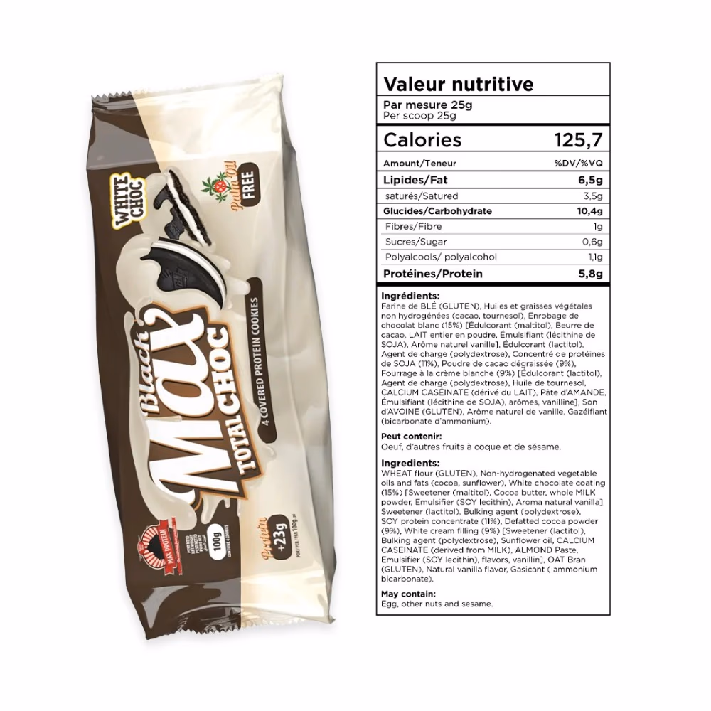 MaxProtein Black Max Cookie White Chocolate 100g 2