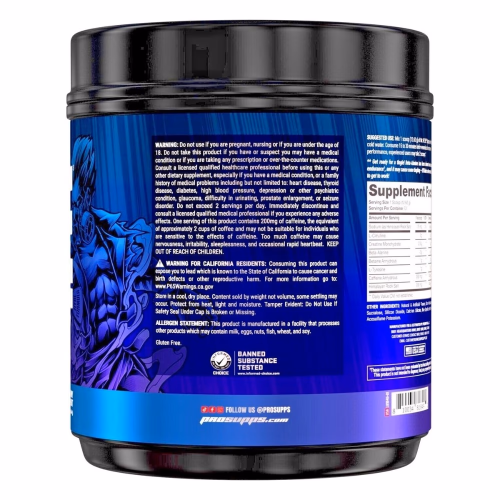 ProSupps Mr. Hyde Pre-Workout Blue Razz 908g 3
