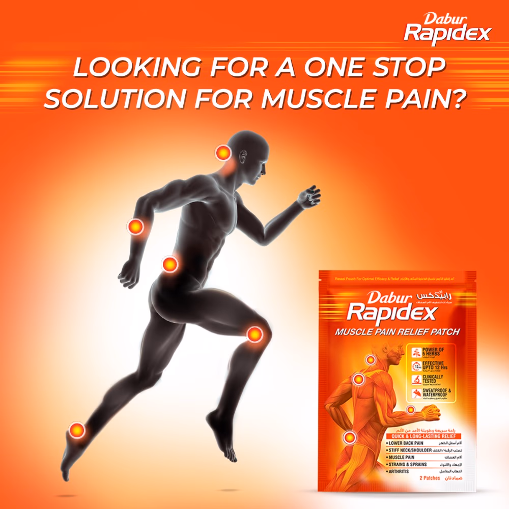 Dabur Rapidex Muscle Pain Relief Patch 10x2 2