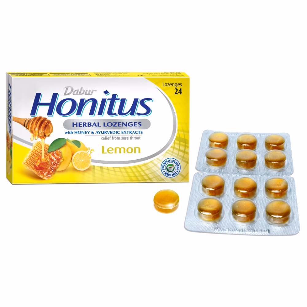 Dabur Honitus Herbal Lozenges Lemon 24S 2