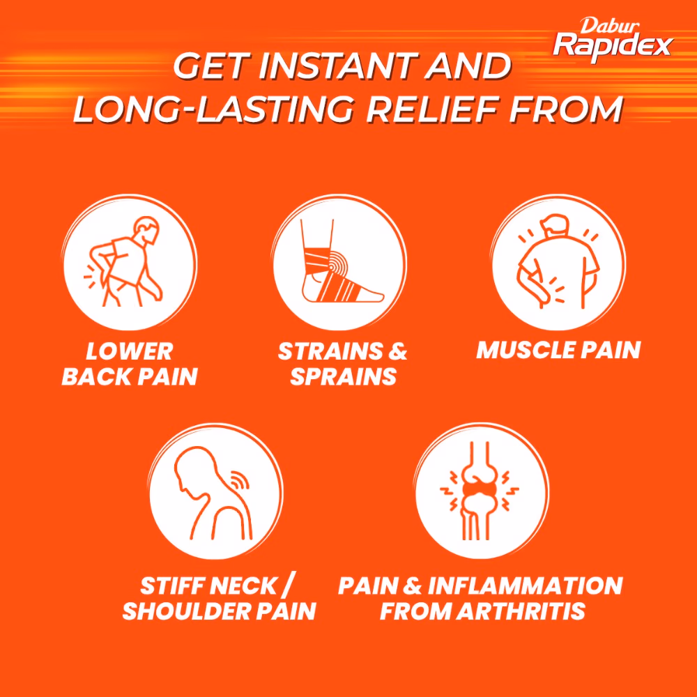 Dabur Rapidex Muscle Pain Relief Patch 10x2 3