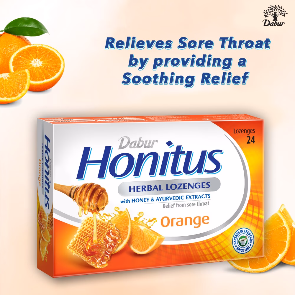 Dabur Honitus Herbal Lozenges Orange 24S 5