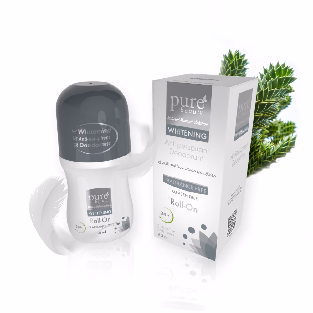 Pure Beauty Whitening Roll-on Fragrance Free 60ml 2