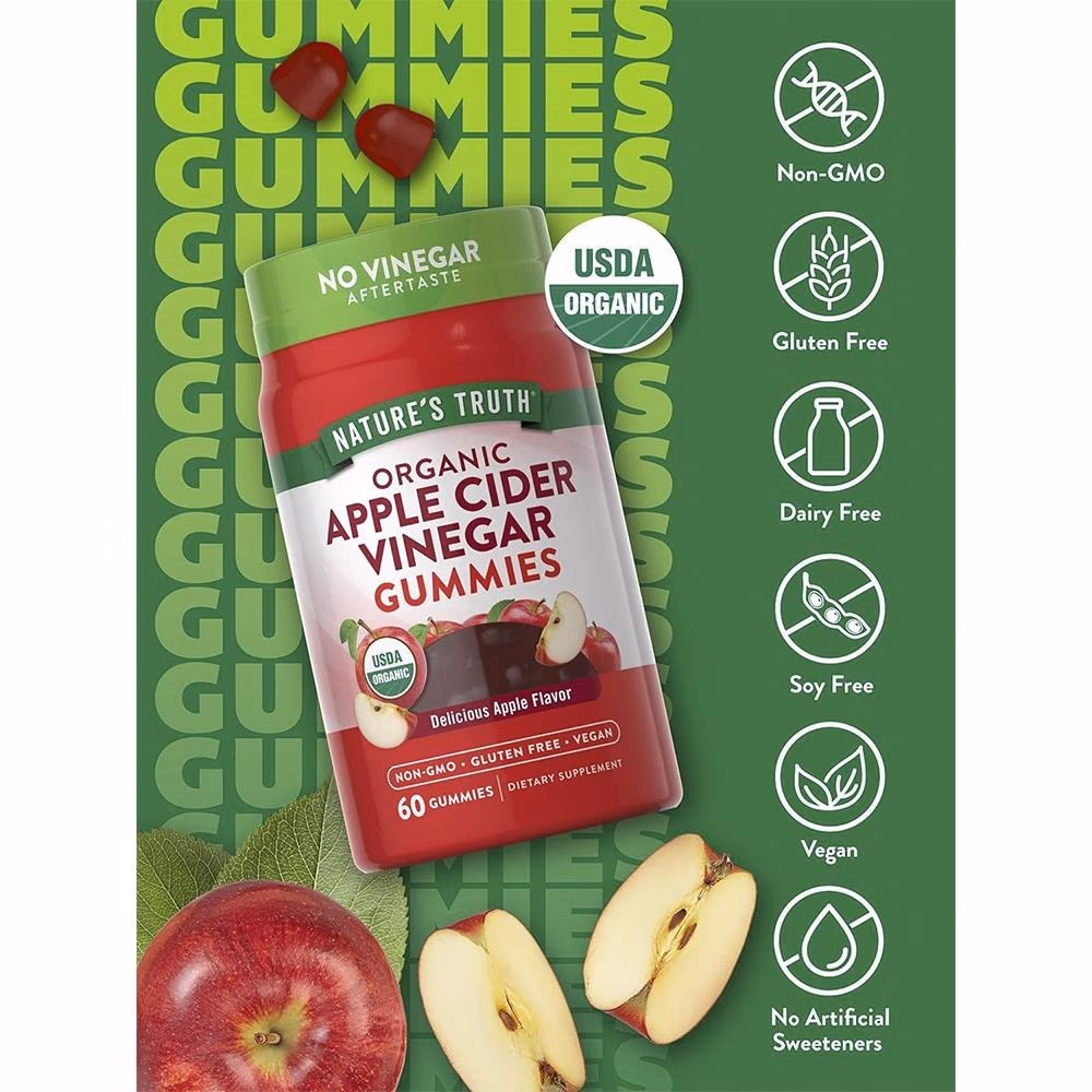Nature's Truth Organic Apple Cider Vinegar 60 Gummies 3