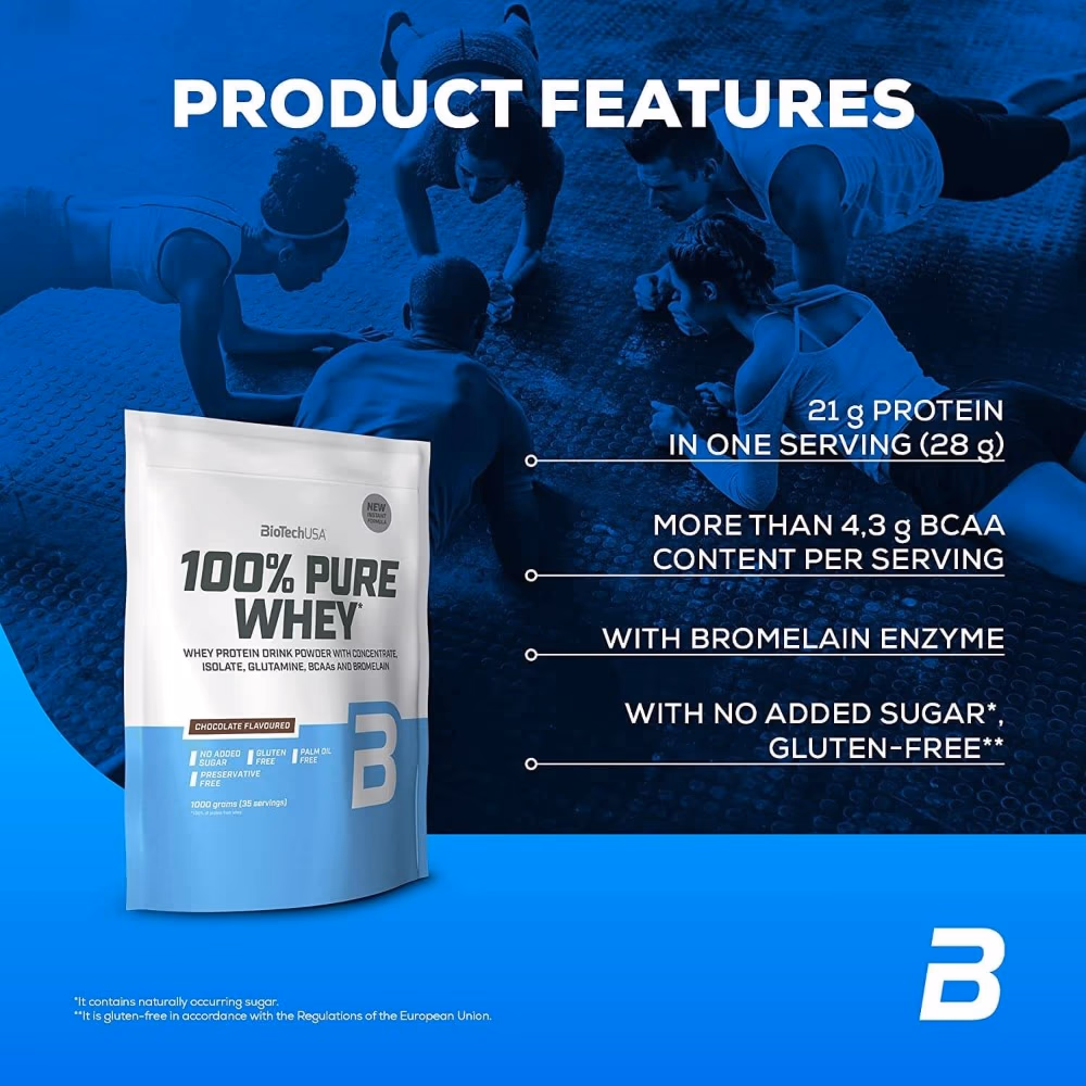 BioTechUSA Pure Whey Coconut-Chocolate 1000g: High-Quality Whey Protein Blend for Muscle Growth & Recovery 4