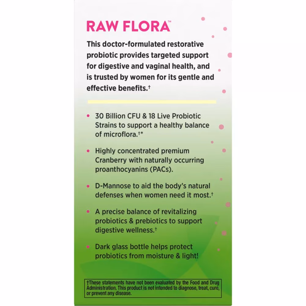 Nature's Truth Raw Flora Probiotic-18 30 Billion 33 Capsules 2