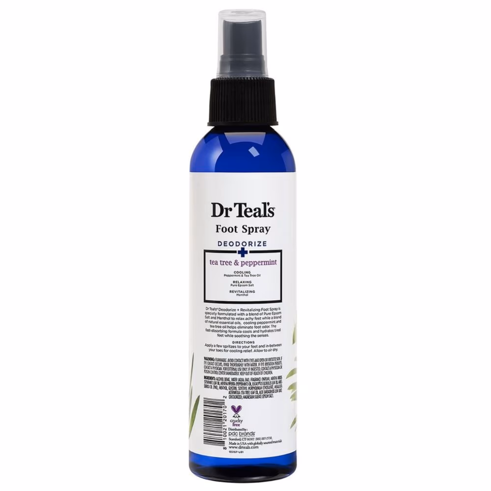 Dr Teals Tea Tree & Peppermint Foot Spray 177ml 3