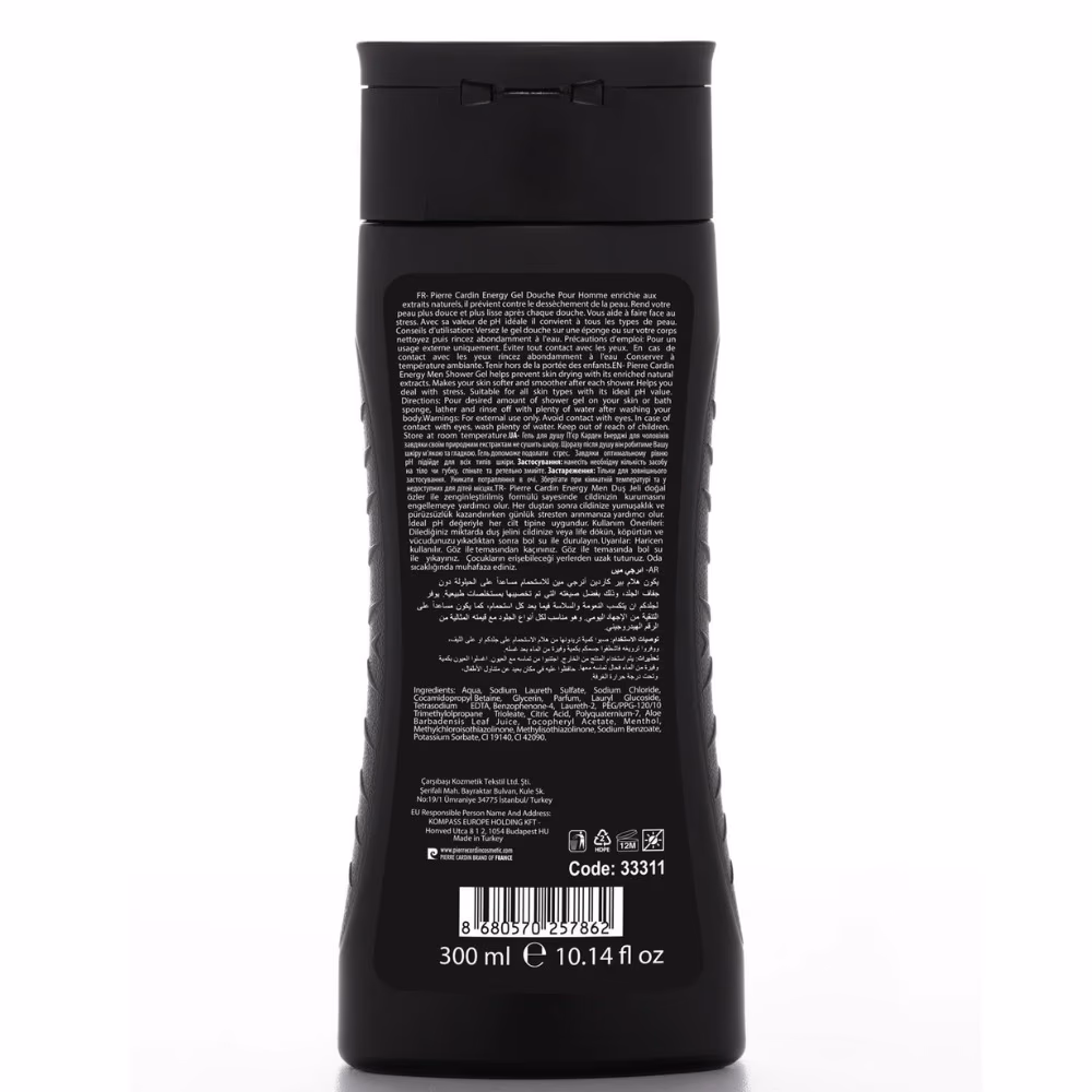 Pierre Cardin Shower Gel Energy for men 300ml 2