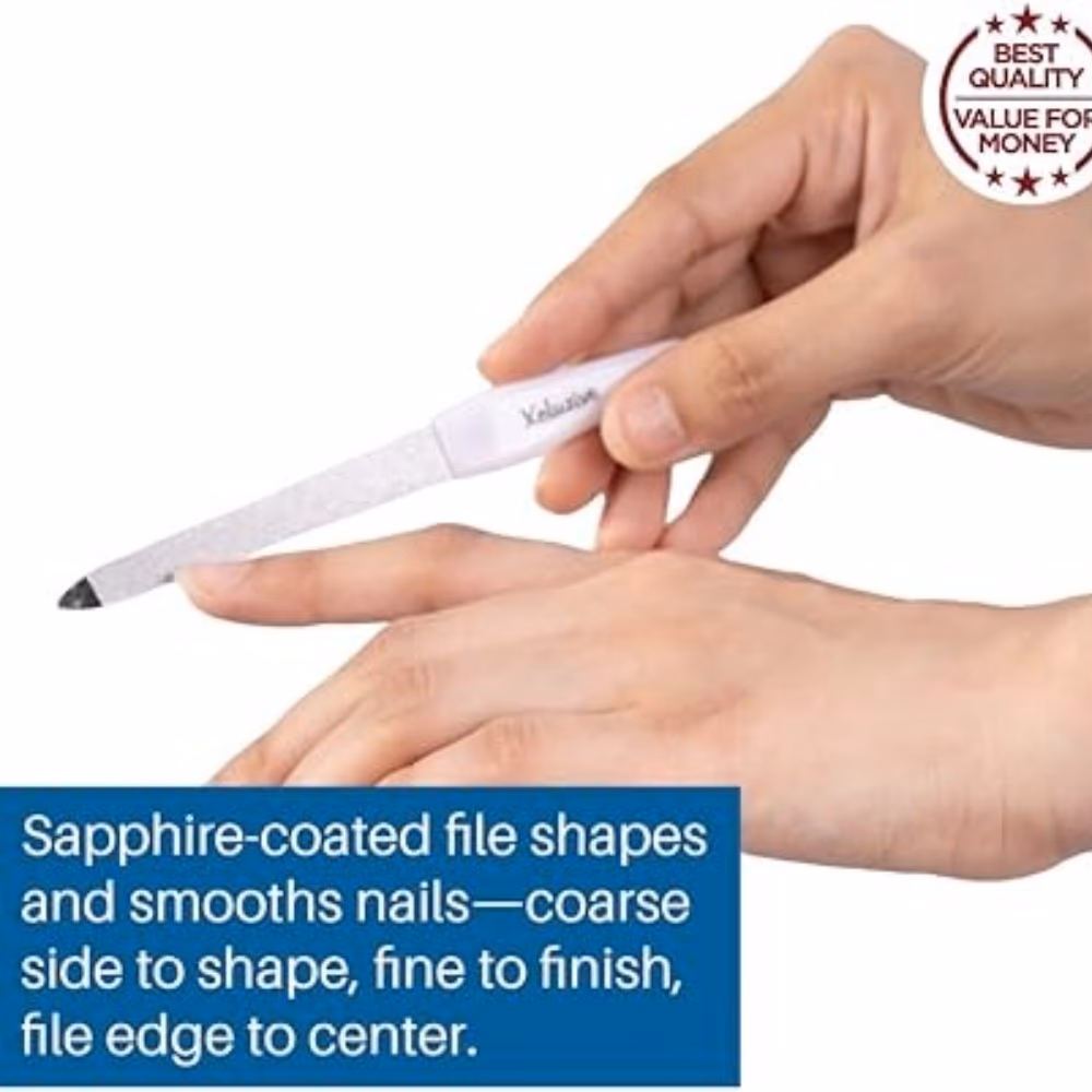 Xcluzive Sapphire Nail File with Plastic Handle 3