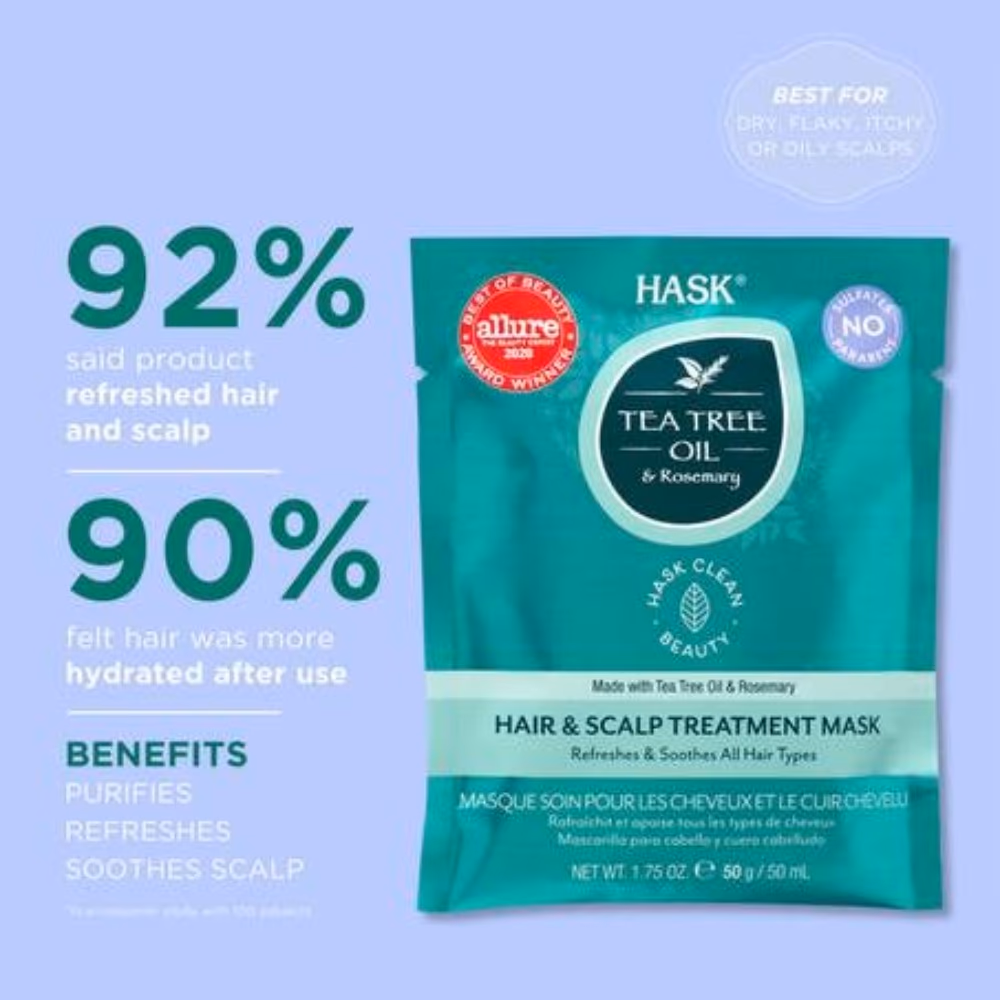 HASK Tea Tree Hair & Scalp Treatment Mask (50g) 2
