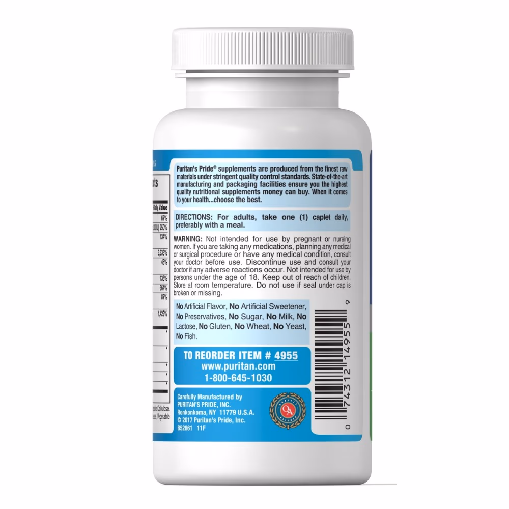 Puritan's Pride Diabetic Support Formula 60 Tabs 2