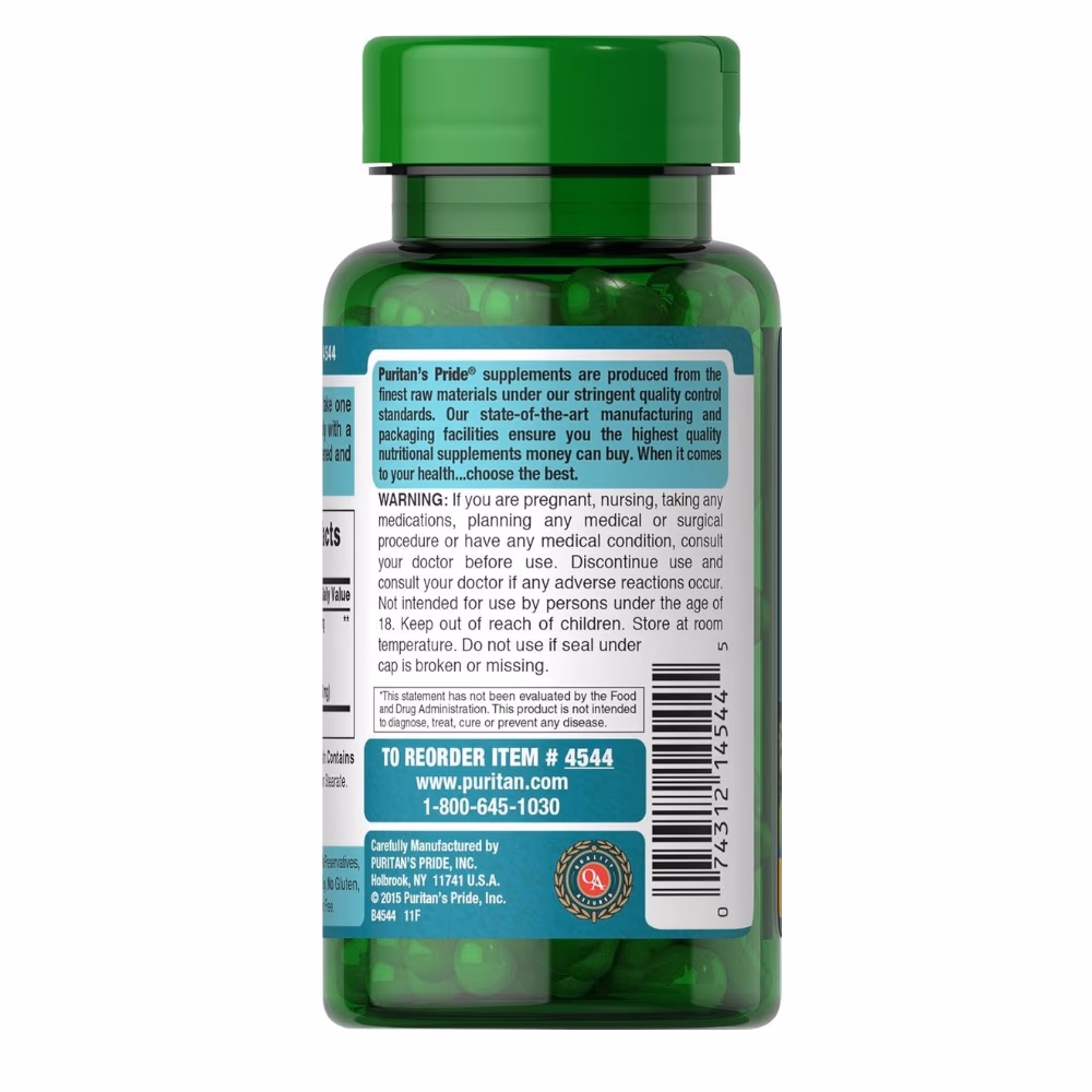 Puritan's Pride Ginkgo Biloba 120mg 100 Capsules 4