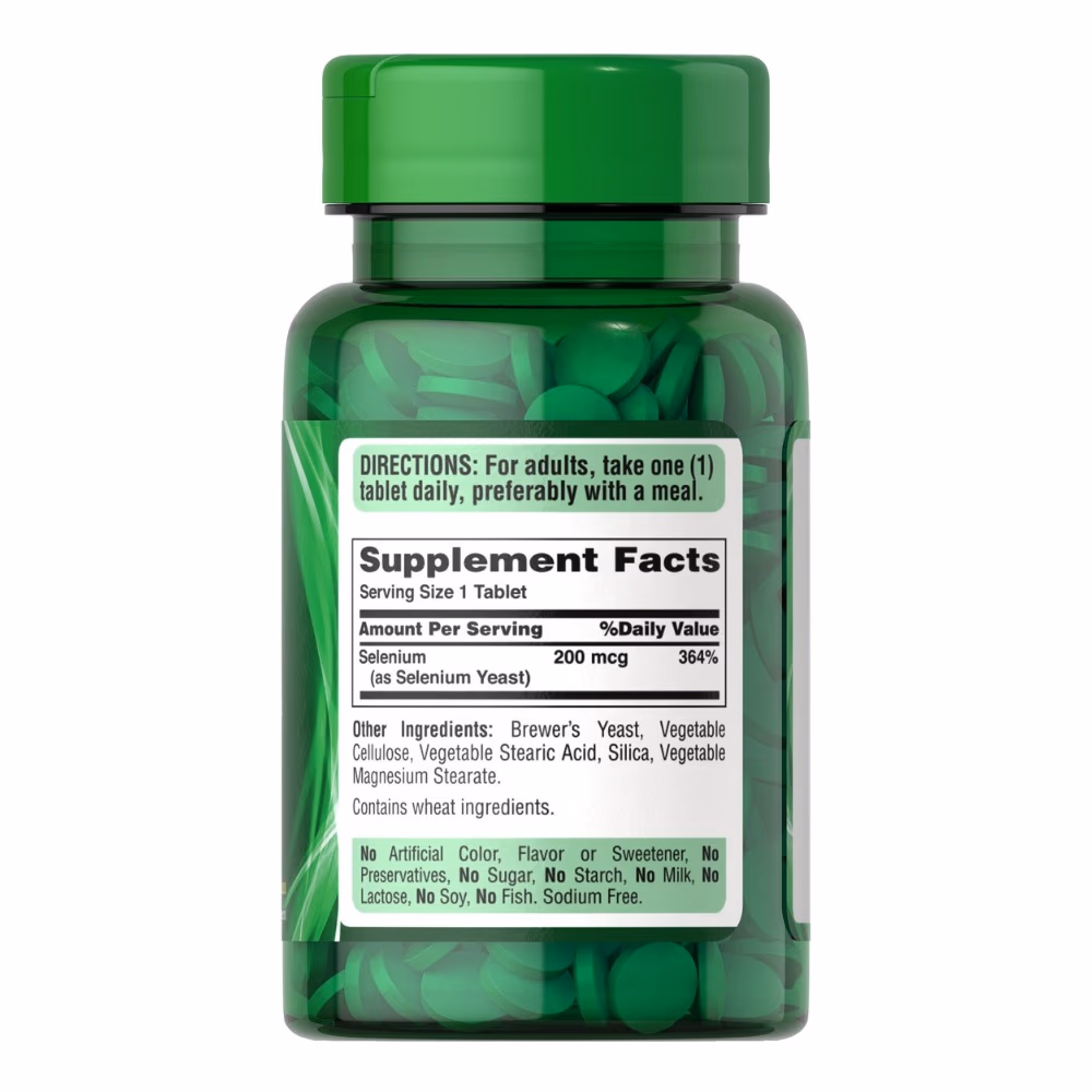 Puritan's Pride High Potency Selenium 200mcg 100 Tabs 2