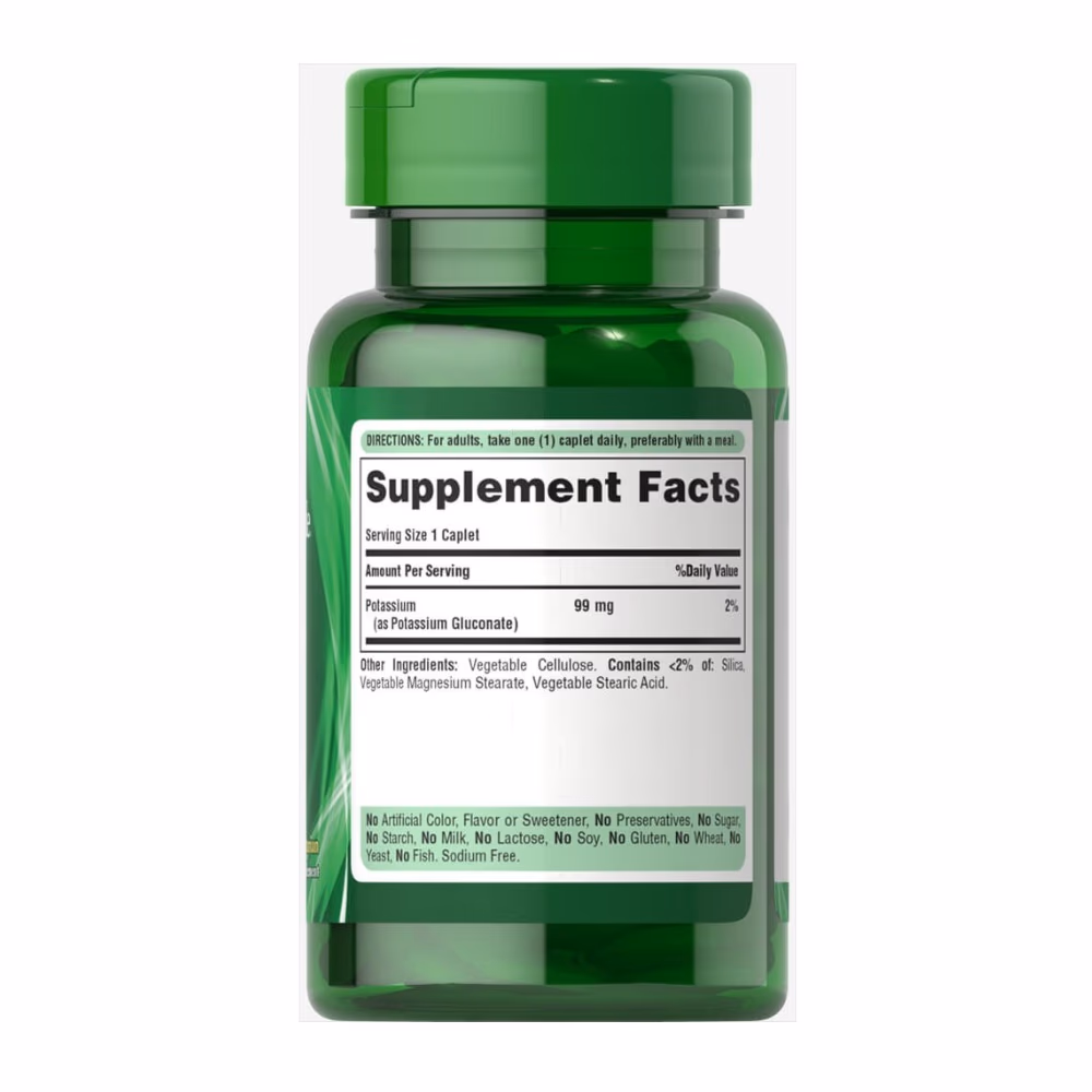 Puritans Pride Potassium 99mg 100 Tablets 3