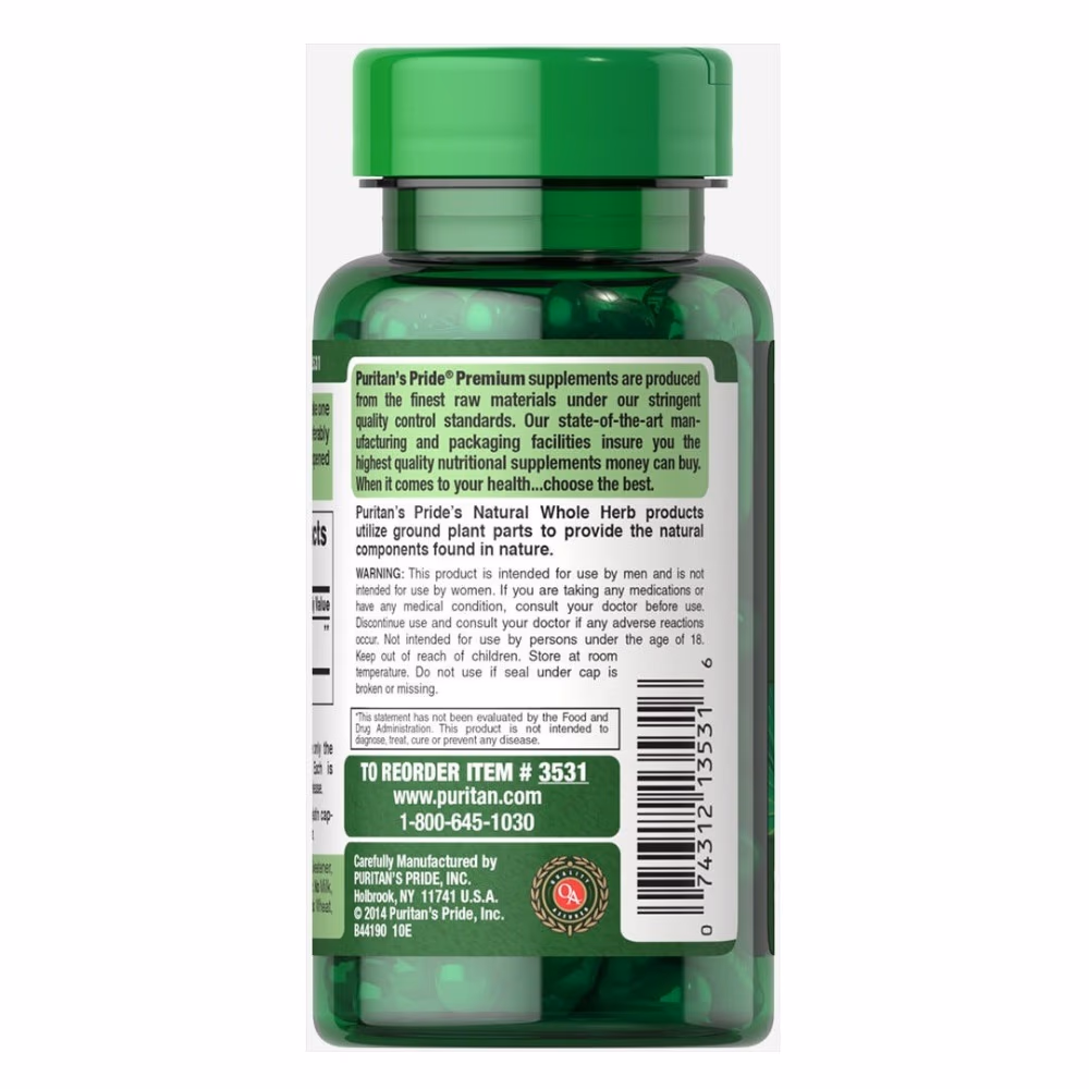Puritan's Pride Saw Palmetto 450mg 100 Capsules 3