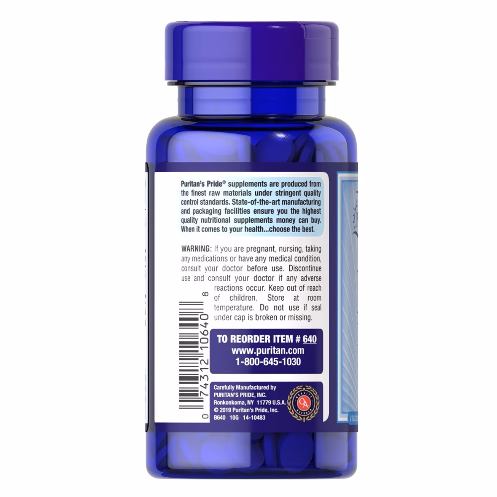 Puritan's Pride Vitamin B2 100mg 100 Tabs 2