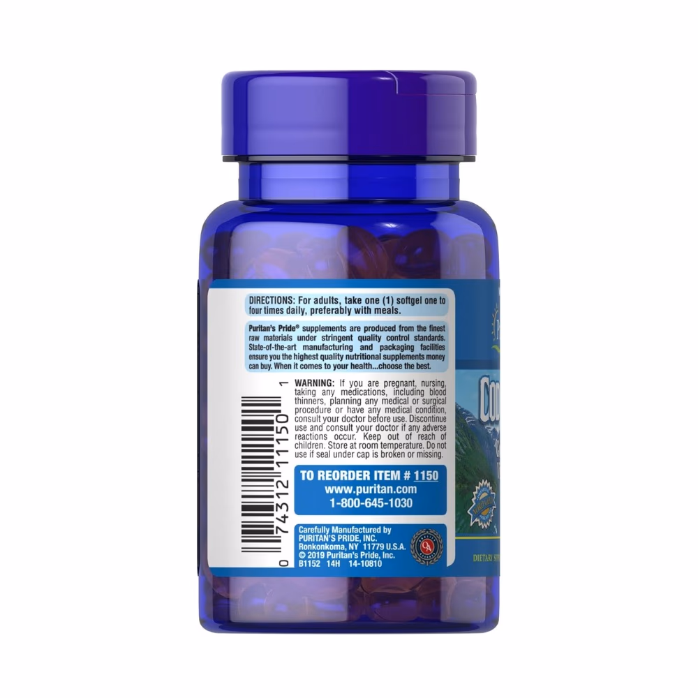 Puritans Pride Cod Liver Oil Softgels 100s 2