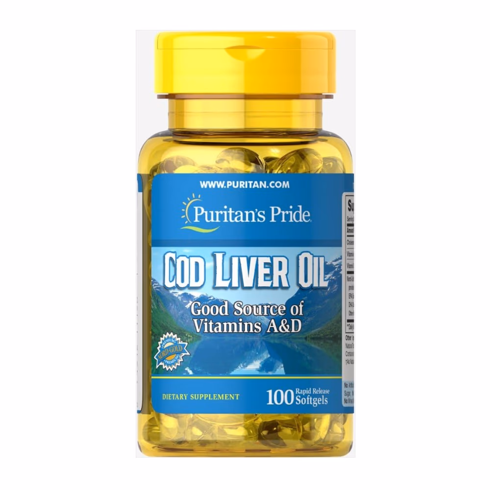 Puritans Pride Cod Liver Oil Softgels 100s 4