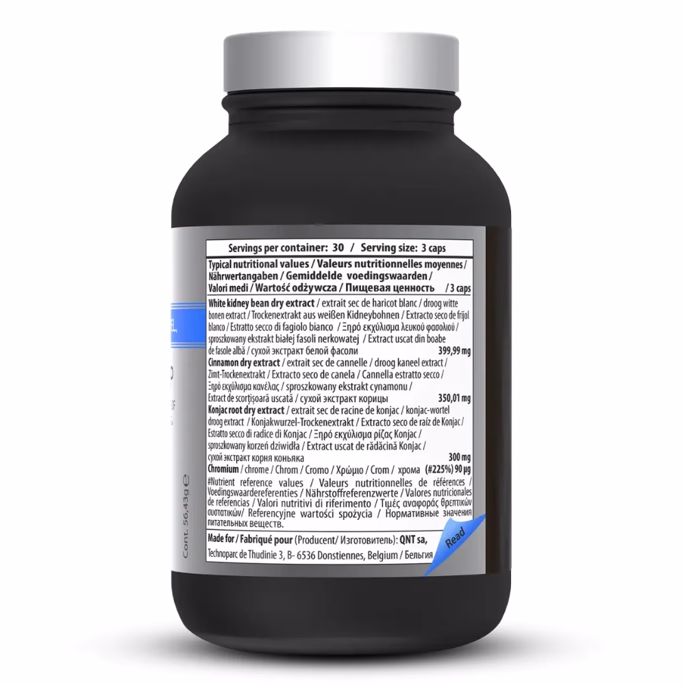 QNT Care Sugar Stop - 90 Vegan Capsules 3