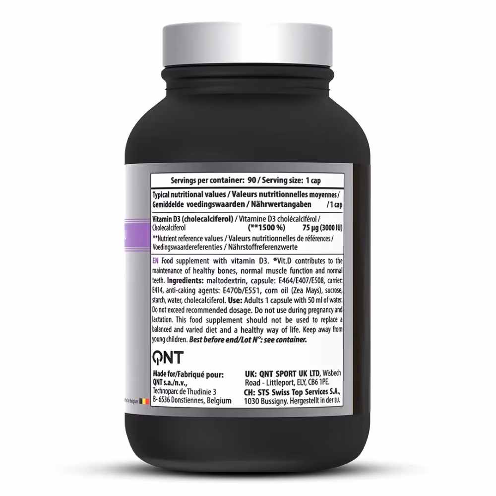 QNT Care Vitamin D3 3000IU - 90 Vegan Capsule 2
