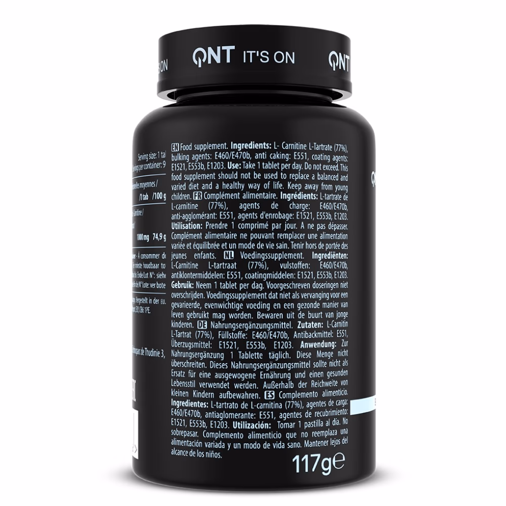 QNT L-Carnitine 1000MG Tab 90S 3