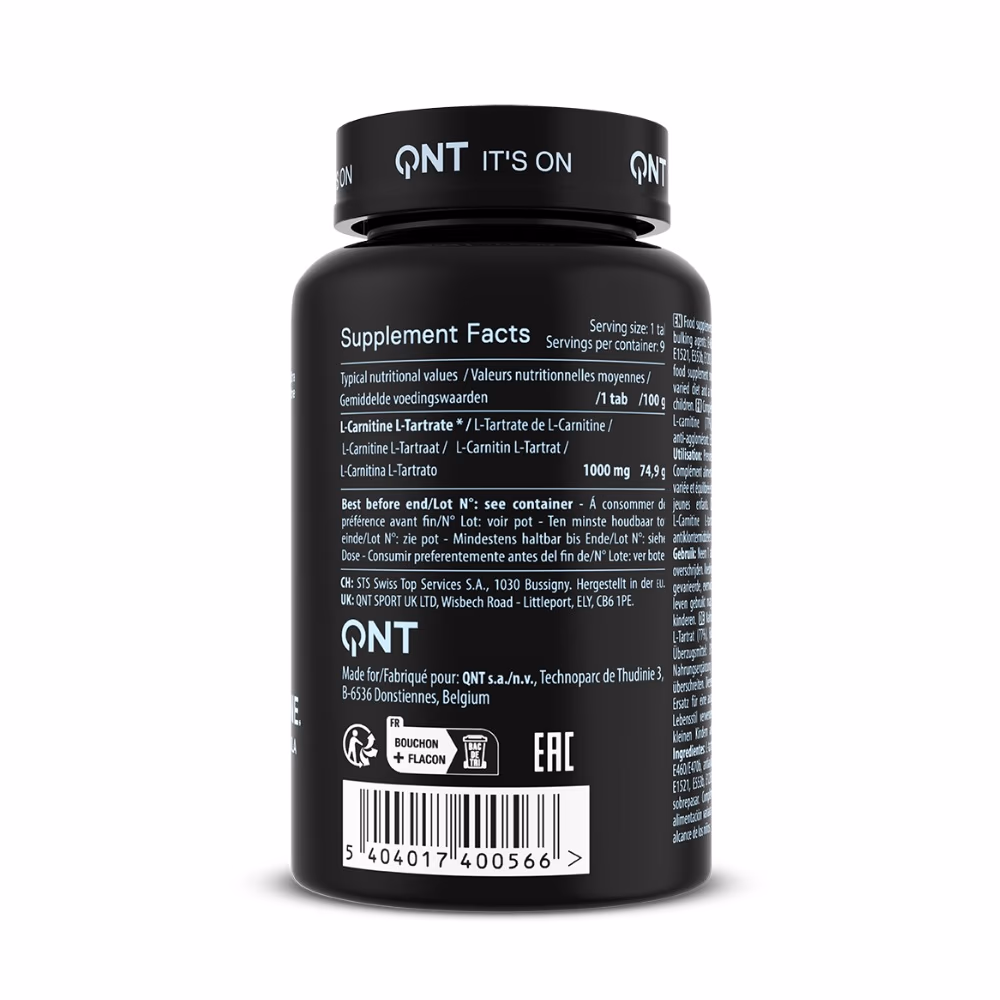 QNT L-Carnitine 1000MG Tab 90S 2