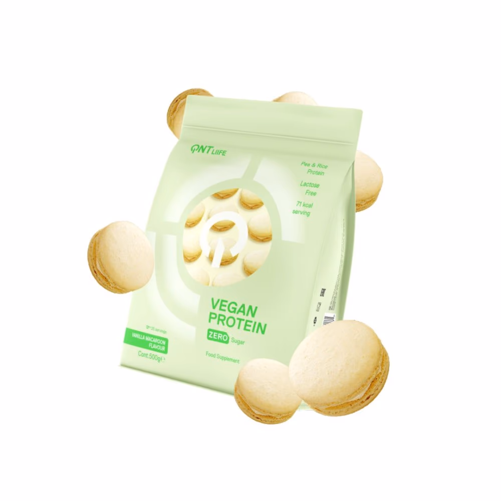 QNT Liife Vegan Protein Vanilla Macaroon Flavor 500g 4