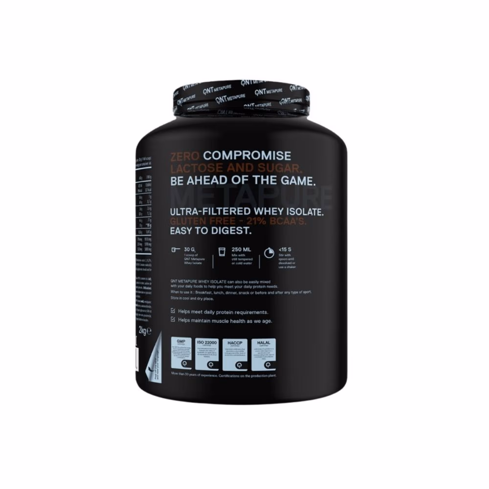 QNT Metapure Whey Isolate 4.4LB Belgian Chocolate 4