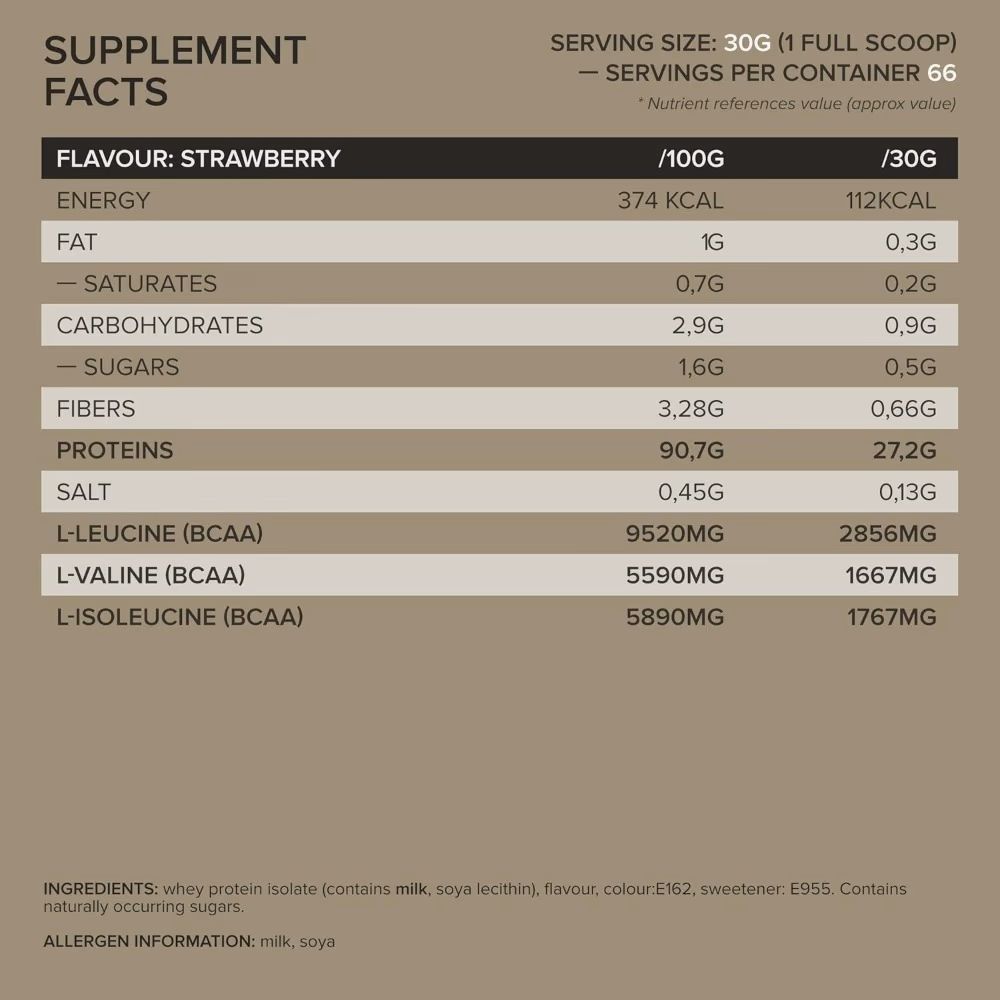 QNT Metapure Whey Isolate 4.4LB Strawberry 2