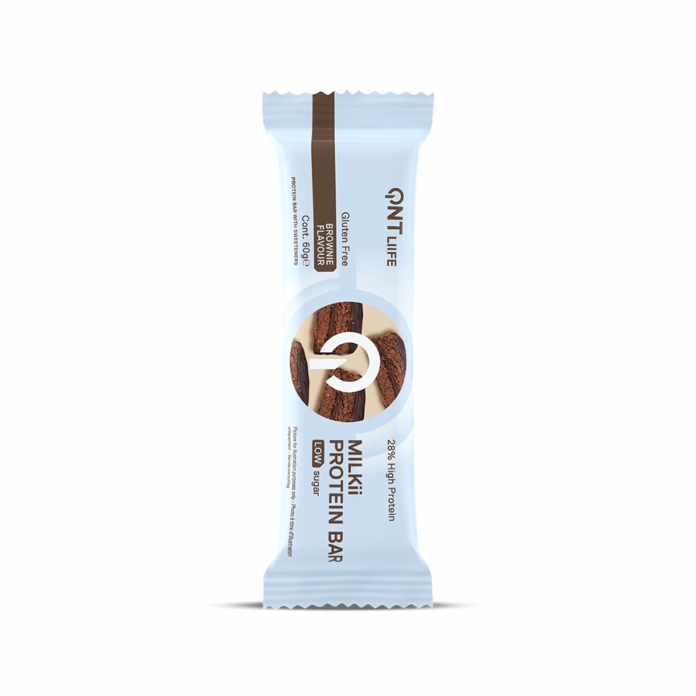 QNT Milki Protein Bar 60GM Brownie 3