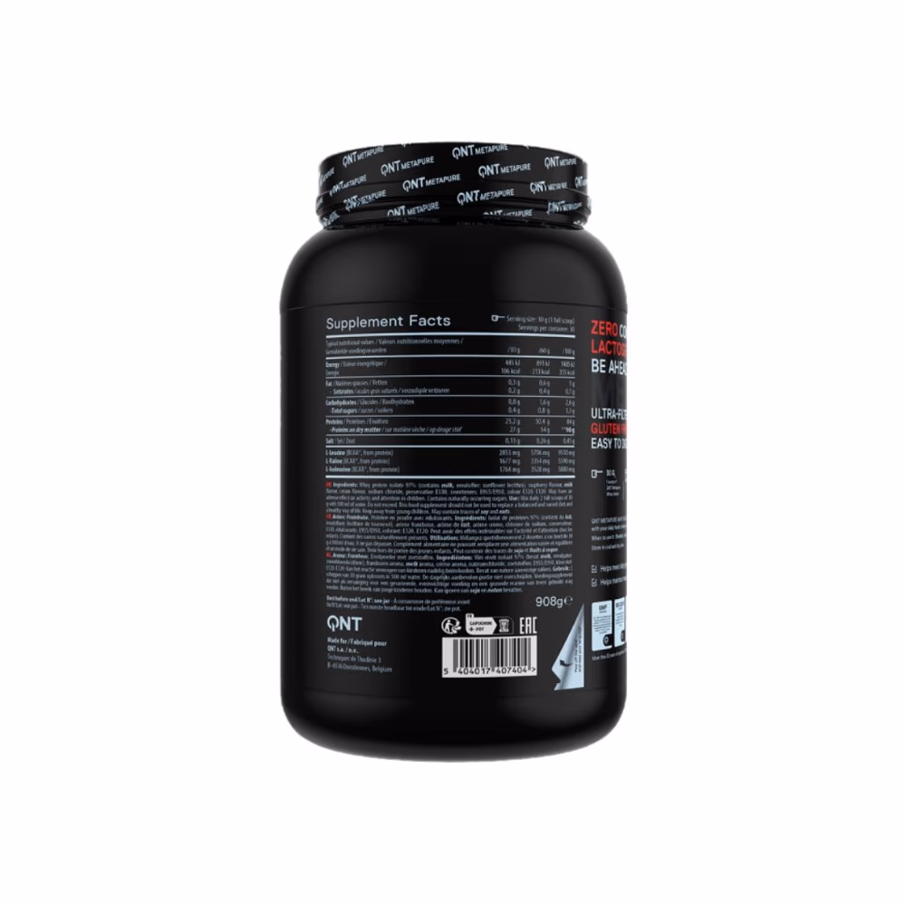 QNT Metapure Whey Isolate Raspberry Flavor 908g 2