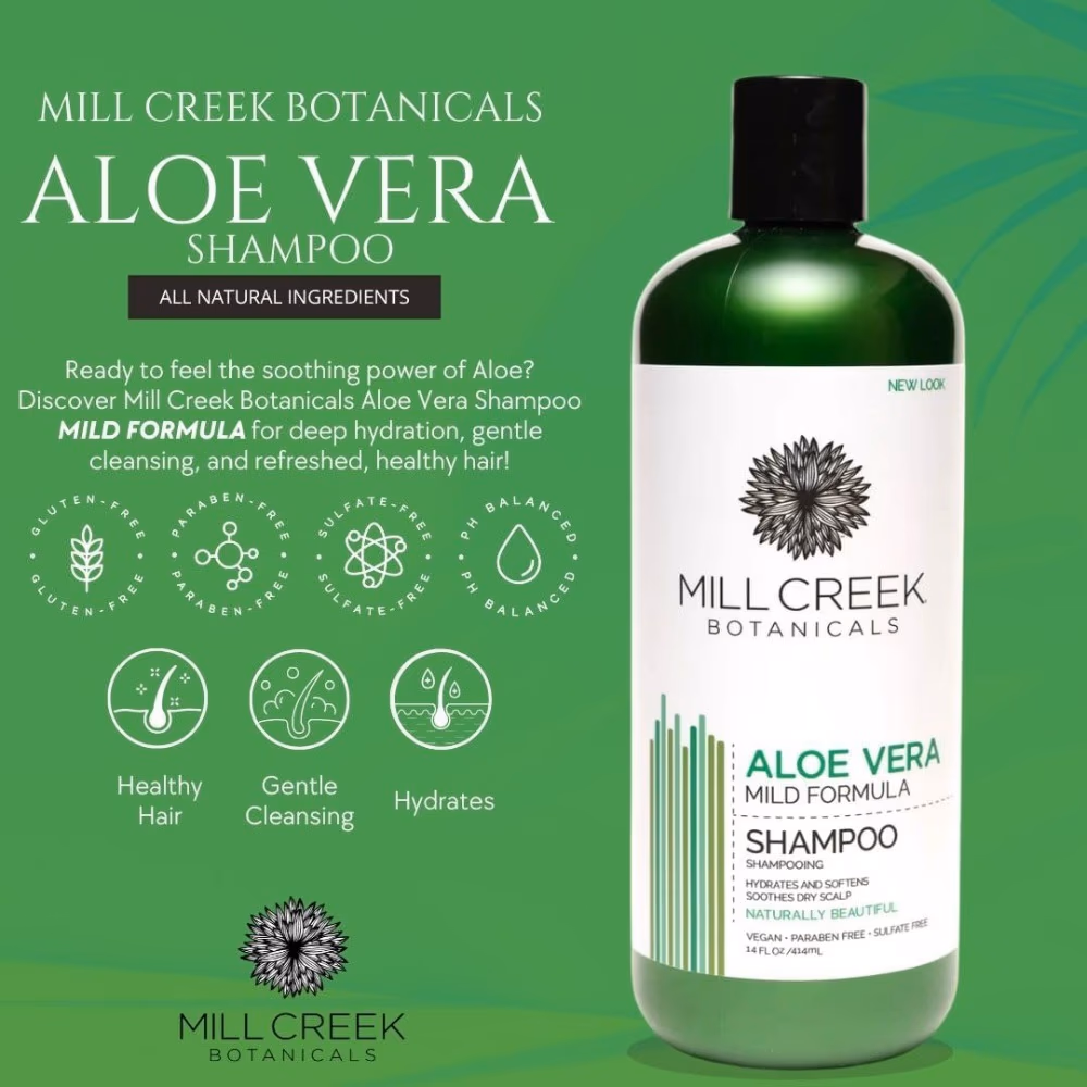 Mill Creek Botanicals Aloe Vera Shampoo (414ml) 3
