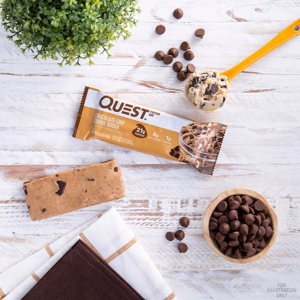Quest Protein Bar Chocolate Chip Cookie Dough 60g 3