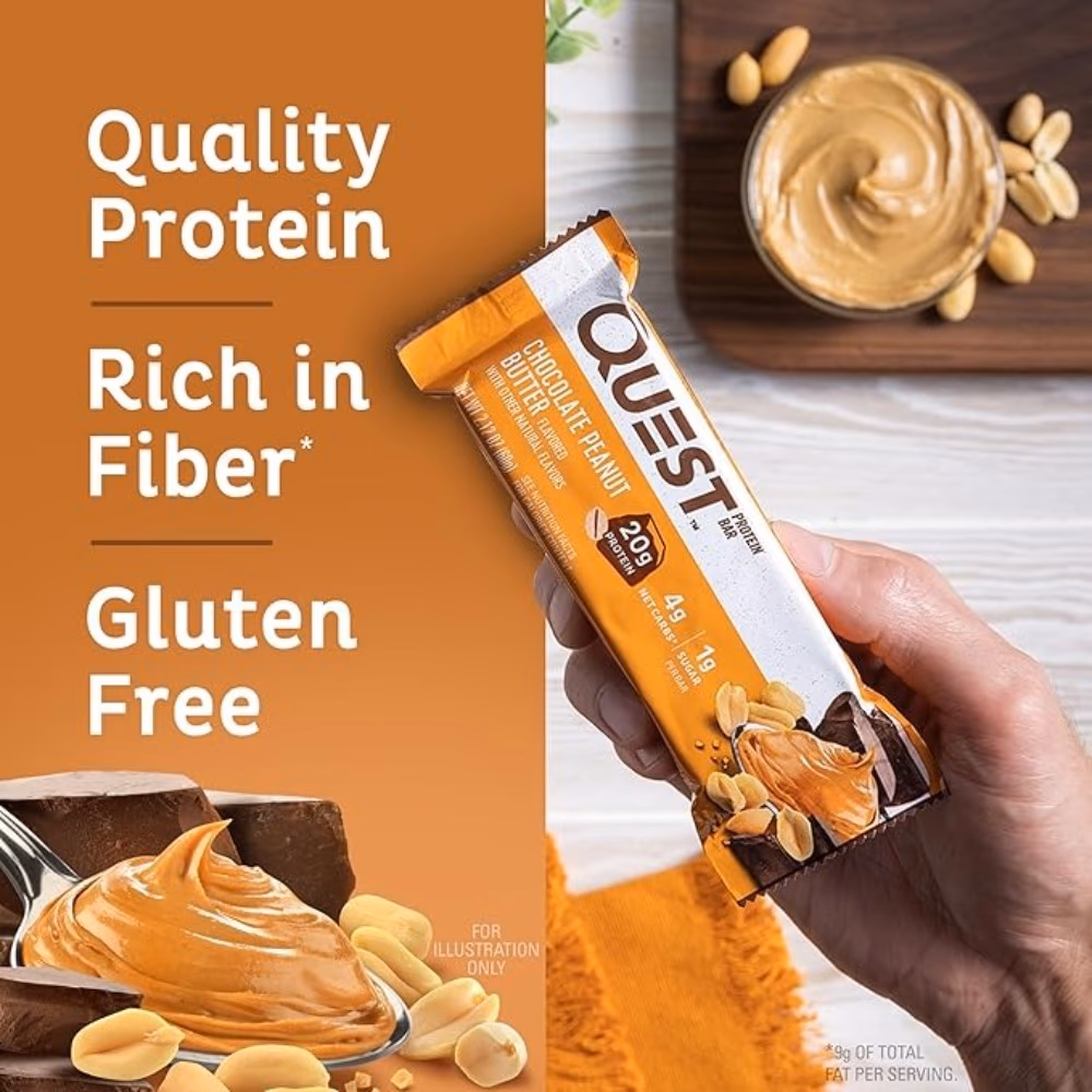 Quest Protein Bar Chocolate Peanut Butter 60g 2
