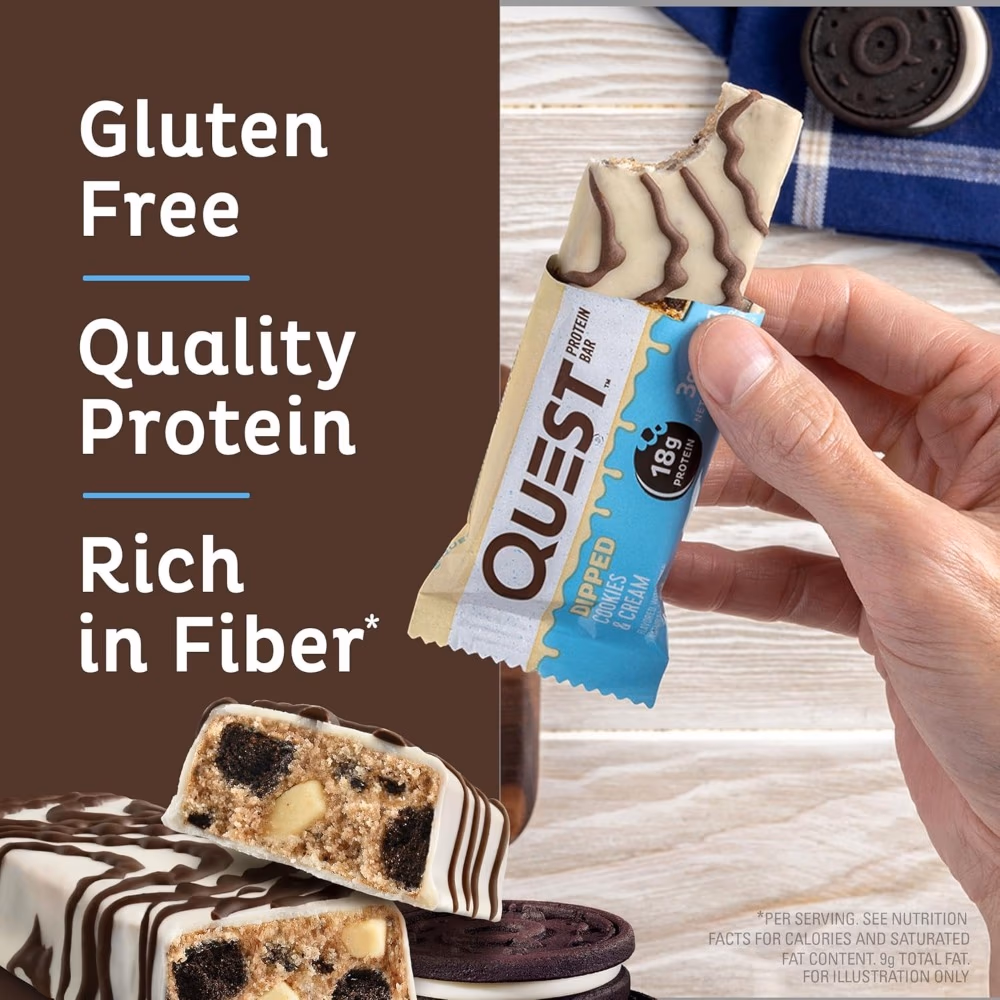 Quest Protein Bar Dipped Cookies & Cream 50g 2